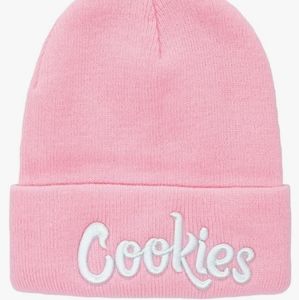 ORIGINAL Cookies LOGO Beanie Cap Pink-White